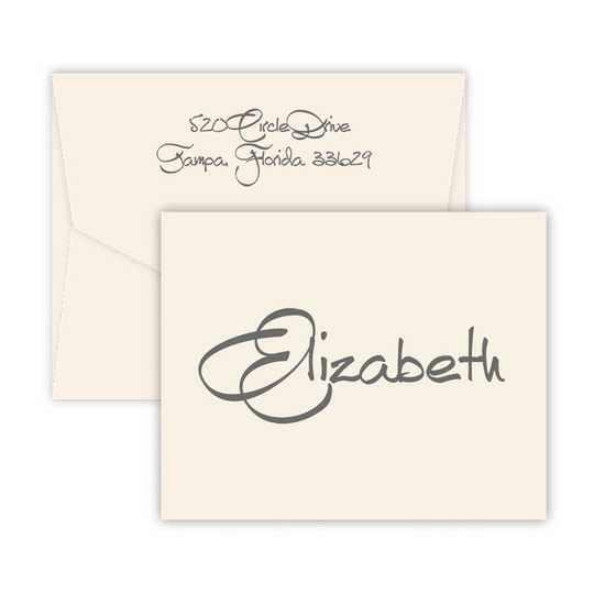 Anthony Foldover Note Cards on Double Thick Stock